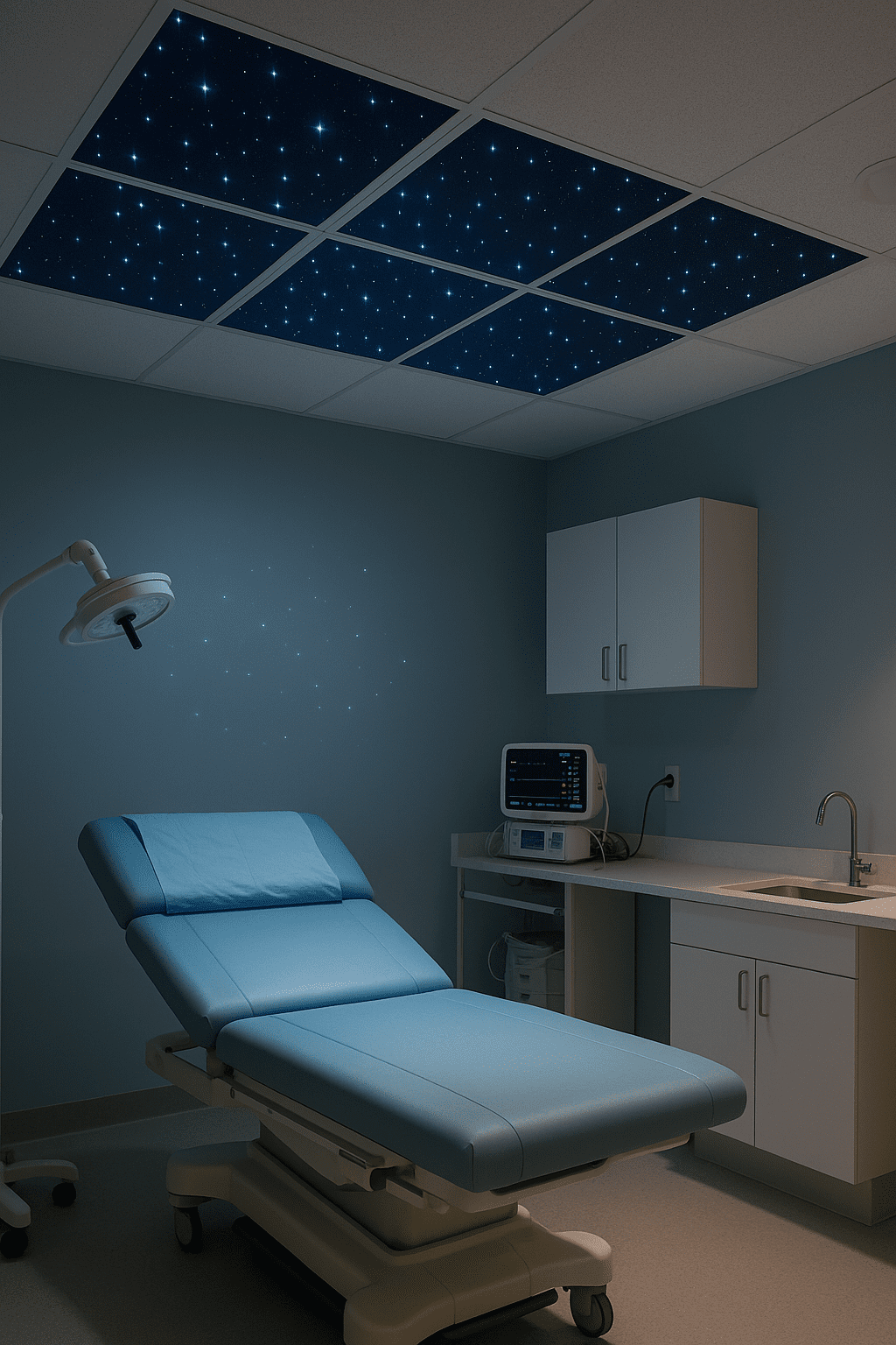 Commercial Starlight Ceiling in a hospital or commercial space