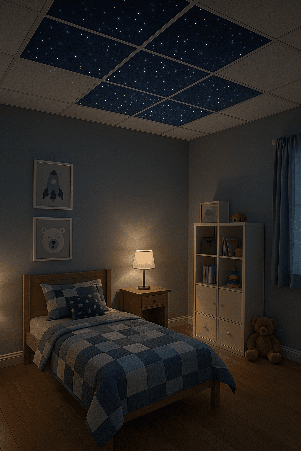 Starlight Ceiling in a Kid's Room
