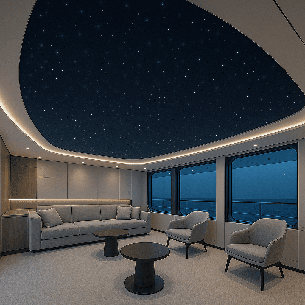 Luxury Yacht Starlight Ceiling