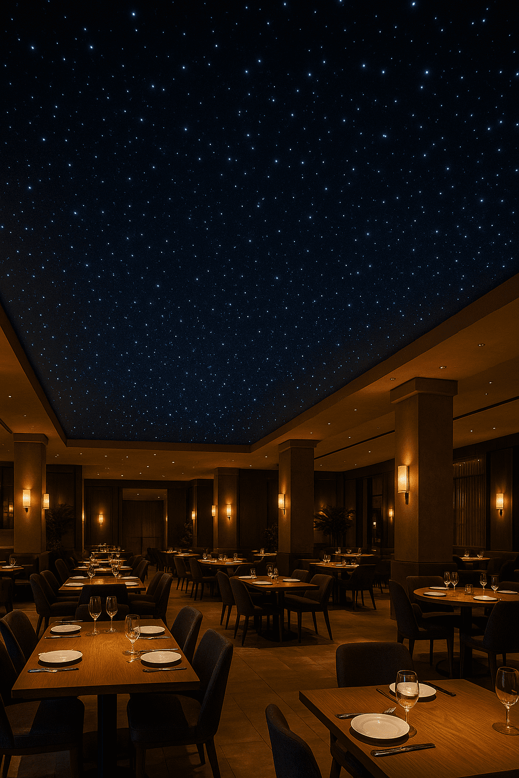 Starlight Ceiling in a Restaurant